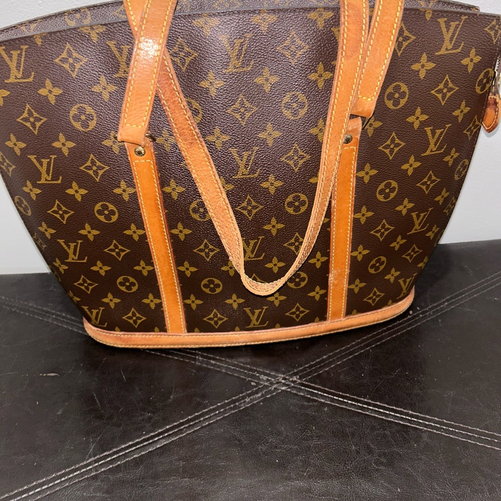 Louis Vuitton Brown and Tan Monogram Tote